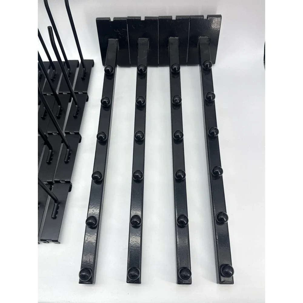 Gridwall Peg Hooks Black Metal Slatwall Grid Wall Display Hanger Attachment Lot